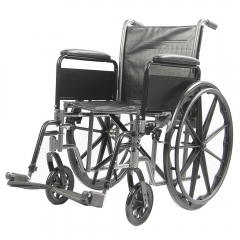 fauteuil roulant manuel en acier standard